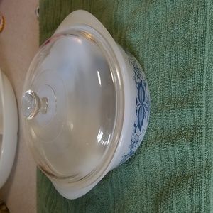Vintage Glasbake dish with lid